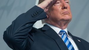 Donald Trump steht wegen einer Geste in der Kritik. (Archivfoto) Foto: AFP