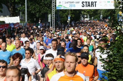 Mehr als 20 000 Starter werden auch in diesem Jahr zum 25. Stuttgart-Lauf in der Landeshauptstadt erwartet. Foto: Baumann