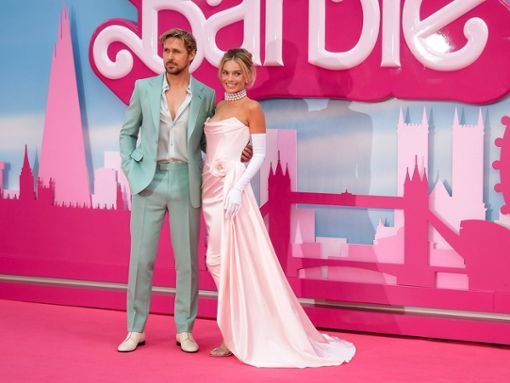 Margot Robbie und Ryan Gosling auf der Londoner Barbie-Premiere. Foto: imago images/Avalon.red