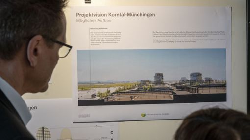 Beim Infomarkt im Februar stellten die Beteiligten die Pläne für den Ökopark in Korntal-Münchingen vor. Foto: Jürgen Bach