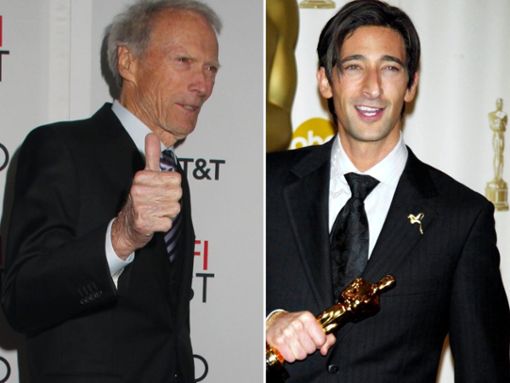Sowohl Clint Eastwood (l.) als auch Adrien Brody halten einen Oscar-Rekord. Foto: Globe Photos Inc, 2003/ImageCollect / HollywoodNewsWire/ImageCollect