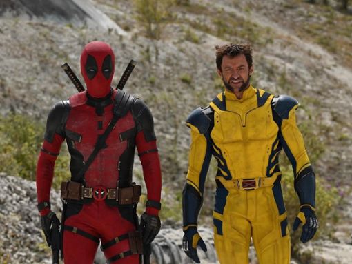 Hugh Jackman (r.) als Wolverine auf dem ersten Bild zu Deadpool 3. Foto: Disney/Marvel Studios