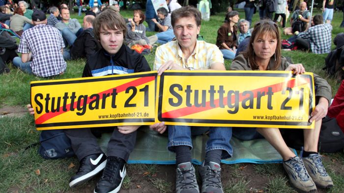 Protest der Gegner von Stuttgart 21