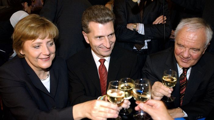 Merkel und Seehofer bei Stallwächterparty
