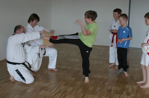 Auch im nahegelegenen Taekwondo-Verein waren die Lesekicker zu Gast Foto: privat