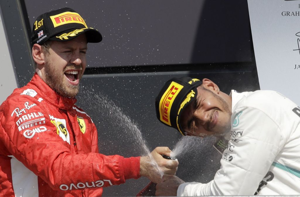 Lewis Hamilton (rechts) und Sebastian Vettel – sind sie auch 2019 die Alleinunterhalter auf dem Podest?