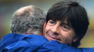 Trost für Luiz Felipe Scolari: Bundestrainer Joachim Löw steht im Finale. Foto: Getty Images South America
