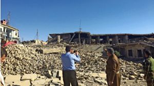 IS-Milizen haben diese Kirche in Shingal zerstört. Weitere Bilder –  zum Beispiel von Michael Bume mit Amal Clooney-  gibt es in unserer Fotostrecke. Foto: privat/Fatma Tetik