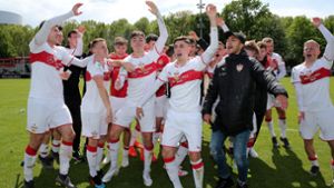 Die U19 des VfB Stuttgart ist Meister der Bundesliga Süd/Südwest. Foto: Pressefoto Baumann