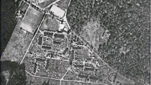 Dieses Luftbild aus dem Jahr 1948 soll zusammen mit dem Hinweis auf die verschiedenen Personengruppen an dem Gedenkstein angebracht werden. Foto: privat