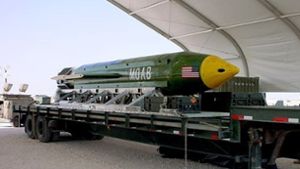 US-Streitkräfte haben erstmals die stärkste nicht-atomare Bombe in einem Kampfeinsatz abgeworfen. (Symbolbild) Foto: Eglin Air Force Base