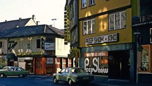 Peep-Show in den  1970er Jahren an der Eberhardhardstraße. Foto: Gerhard Goller