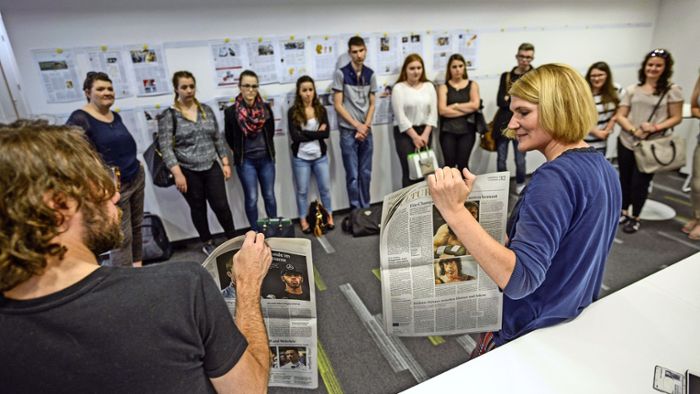 Ausbildung: Zett-Azubis der Stadt Stuttgart besuchen die Redaktion