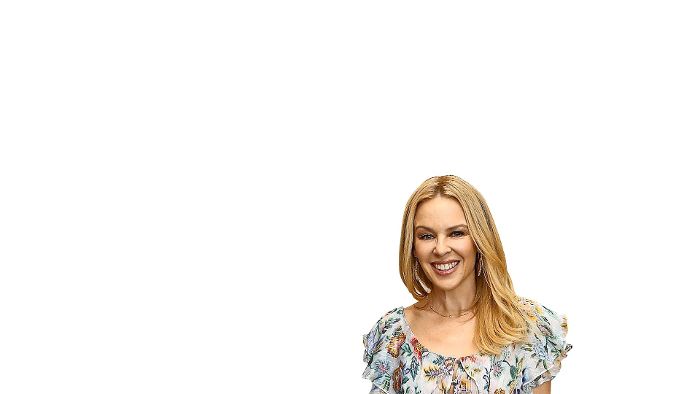 Kylie Minogue mag was mit Blumen