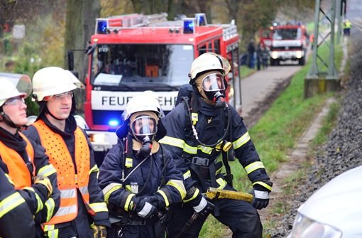 SBahnUnfall in Sindelfingen Feuerwehr übt den Ernstfall