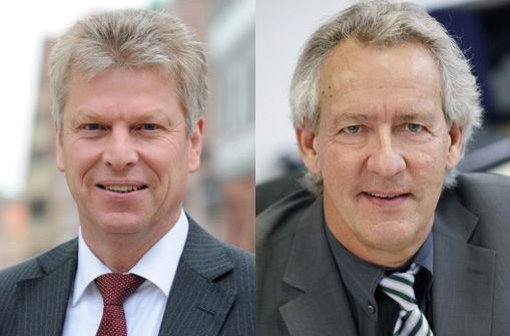 Bietigheim-Bissingens OB Jürgen Kessing (li.) und Stuttgarts City-Manager Hans H. Pfeifer können sich vorstelen, VfB-Präsident zu werden, aber auch... Foto: StN/Leif Piechowski