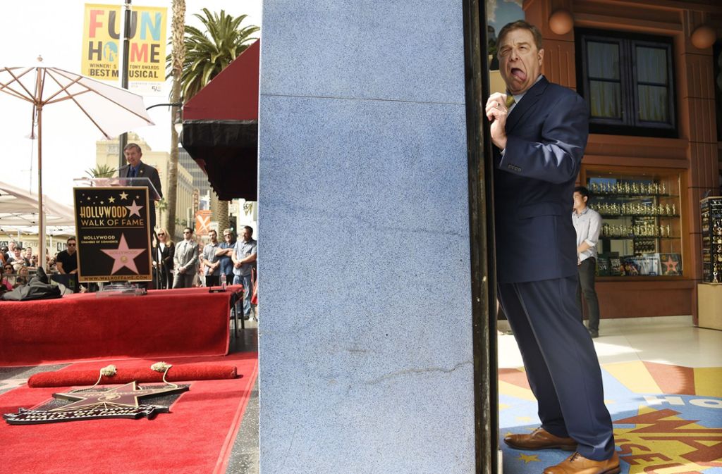 Unverkennbar: John Goodman alberte vor der Verleihung seines Sterns auf dem „Walk of Fame“ gewohnt entspannt herum.