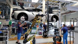 Die deutsche Autoindustrie hat  bis Ende Juni gar zwölf Prozent weniger Fahrzeuge  produziert  als im gleichen Vorjahreszeitraum Foto: dpa