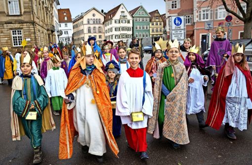 Auch in Esslingen sind die Heiligen Drei Könige auf den Straßen. / Foto: Ines Rudel