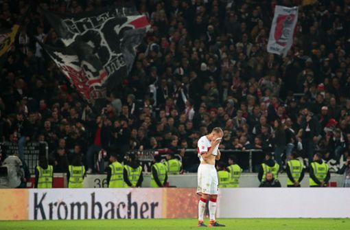 Holger Badstuber und der VfB Stuttgart haben mit 0:3 gegen Eintracht Frankfurt verloren. Foto: Pressefoto Baumann