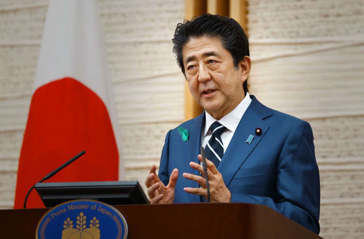 Nach zwölf Jahren im Amt tritt Shinzo Abe aus gesundheitlichen Gründen zurück. Sein   Rekord als am längsten dienender Premier Foto: dpa/kyodo