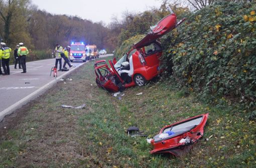 Die Fahrerin des Daihatsu überlebte den Unfall nicht. Foto: 7aktuell.de/F. Hessenauer