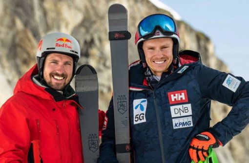 Früher Rivalen, nun in einem Team: Marcel Hirscher (li.) und der Norweger Henrik Kristoffersen. Foto: instagram/Henrik Kristoffersen