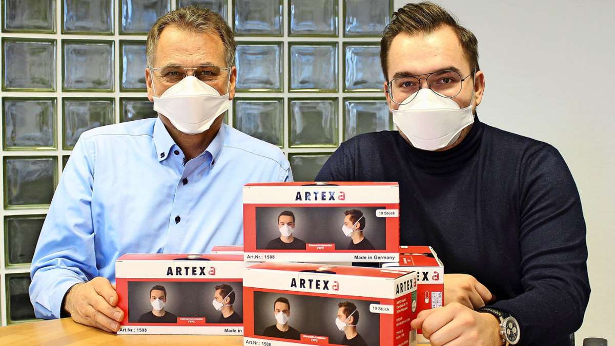 Firma Artex aus Filderstadt: Schutzmasken made in Harthausen