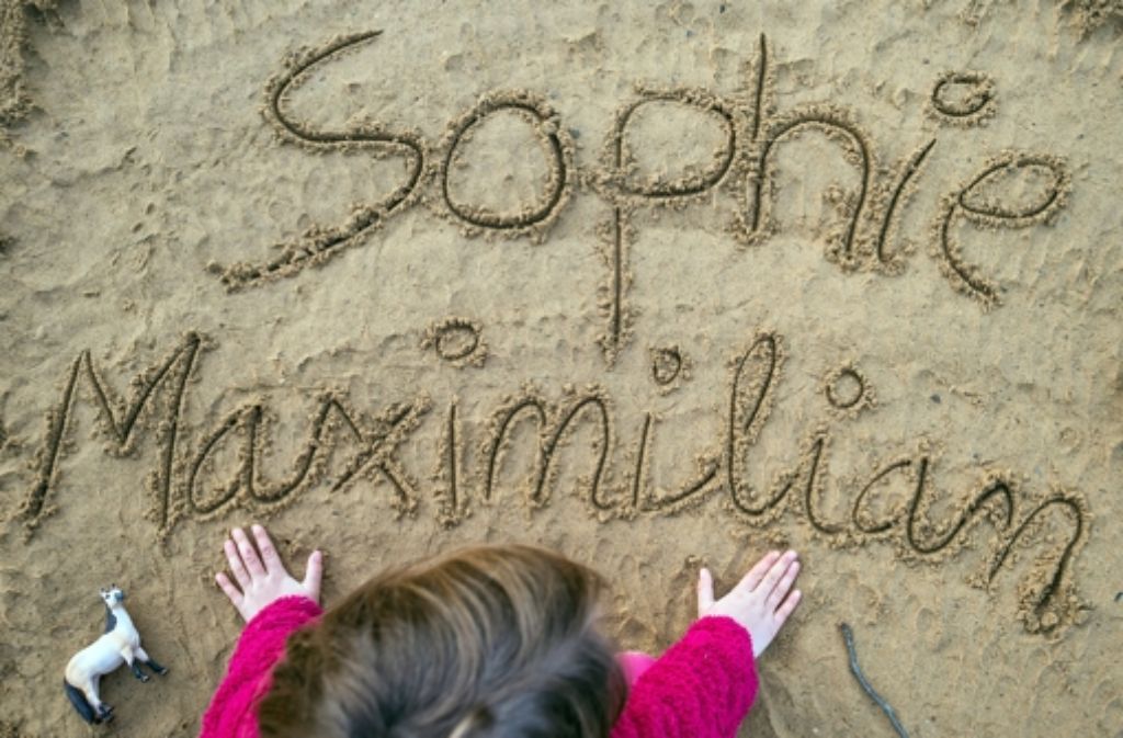 Platz 1: Sophie/Sofie und Maximilian sind die beliebtesten Namen im Südwesten. Auch deutschlandweit belegen die beiden den ersten Platz.