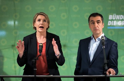 Simone Peter und Cem Özdemir wollen nicht mehr als Parteivorsitzende kandidieren. Foto: dpa
