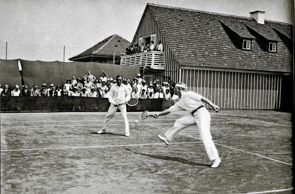 Das Männerfinale im Doppel 1928.