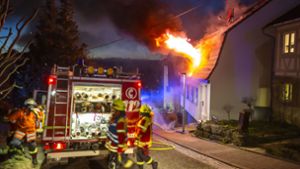 Im Einsatz sind die Feuerwehren aus Burgstetten und Backnang. Foto: 7aktuell.de/