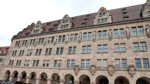 Justizpalast in Nürnberg: Gleich zum Prozessauftakt gerieten die Staatsanwältin und die Verteidiger aneinander. Foto: IMAGO/Björn Trotzki