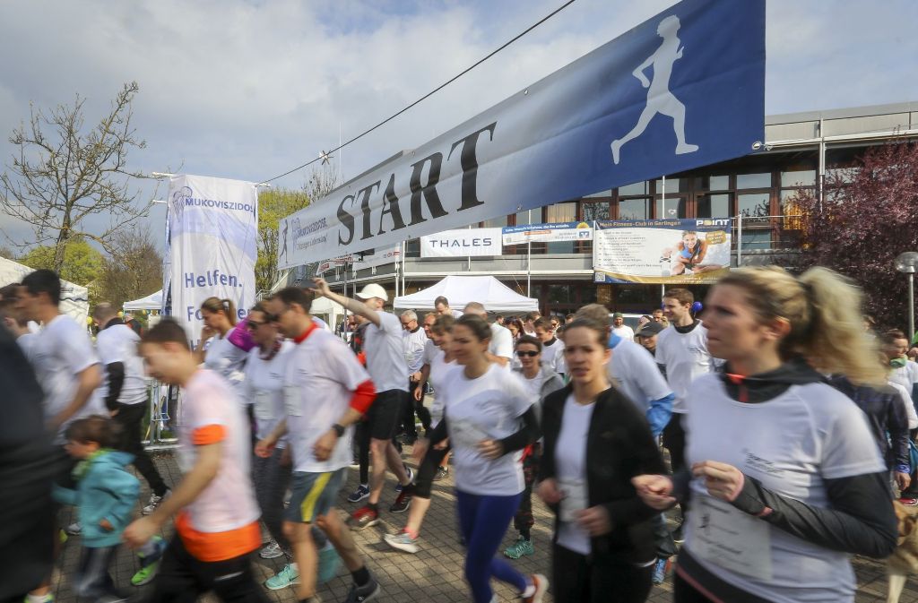 Über 3700 Läufer sind beim Ditzinger Lebenslauf dabei gewesen.