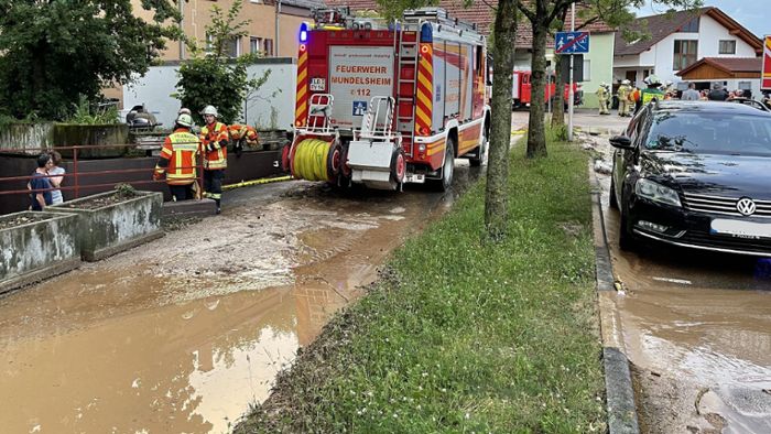 Unwetter im Kreis Ludwigsburg: Heftiger Starkregen sorgt für Feuerwehreinsätze