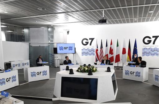 G7-Beratungen in Liverpool Foto: AFP/PAUL ELLIS