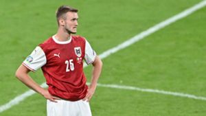 „Das ist absolut bitter und unverdient“, sagt Sasa Kalajdzic über die EM-Niederlage der Österreicher gegen Italien. Foto: AFP/JUSTIN TALLIS