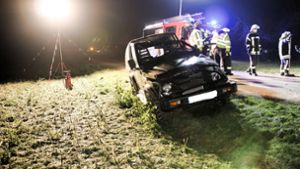 Unfall im Rems-Murr-Kreis: Ein 33-Jähriger ist mit seinem Wagen von der Straße abgekommen. Foto: 7aktuell.de/Kevin Lermer/7aktuell.de | Kevin Lermer