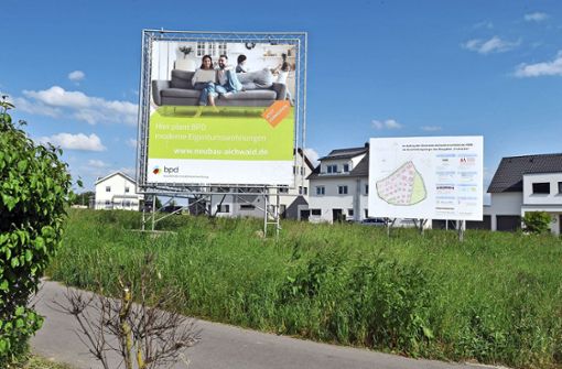 Im Neubaugebiet Fuchsbühl sollen mehr als 100 Wohnungen entstehen. Foto: /Andreas Kaier