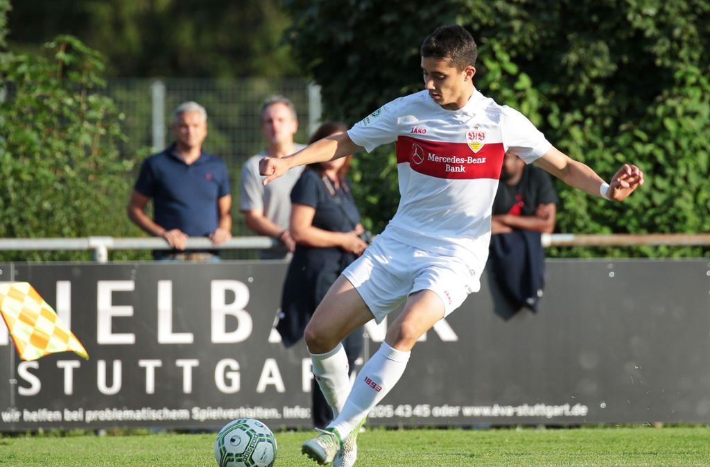 Thomas Kastanaras ist Stürmer bei der U17 des VfB und war zuletzt bei der griechischen Nationalmannschaft in einem Lehrgang.