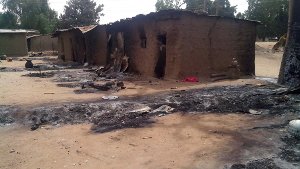 Terror der Boko Haram: Zerstörte Behausungen in Nigeria Foto: dpa
