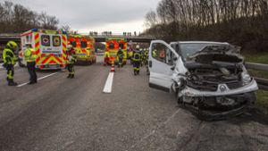 Der Unfall hat sich zwischen den Auffahrten Ludwigsburg-Nord und -Süd ereignet. Foto: 7aktuell.de/Simon Adomat