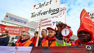 In Münchingen kämpfen Kfz-Beschäftigte für einen Tarifvertrag. Foto: factum/Granville