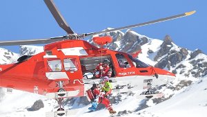 Mit dem Hubschrauber wurde Maria Höfl-Riesch ins Krankenhaus geflogen. Foto: dpa