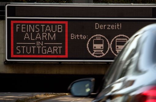 In Stuttgart herrscht Feinstaubalarm. Foto: dpa