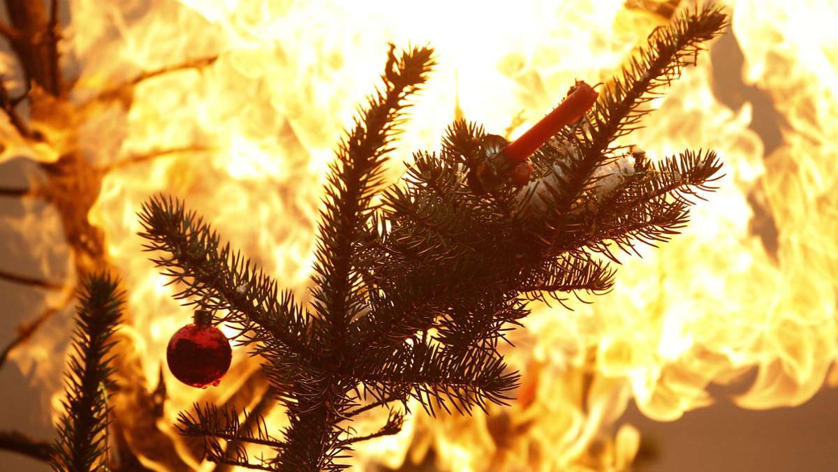 Weihnachten: Was tun, wenn der Baum brennt
