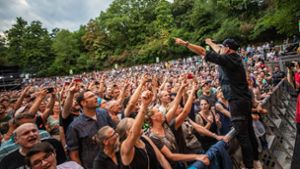 4500 Fans feiern Band auf dem Killesberg