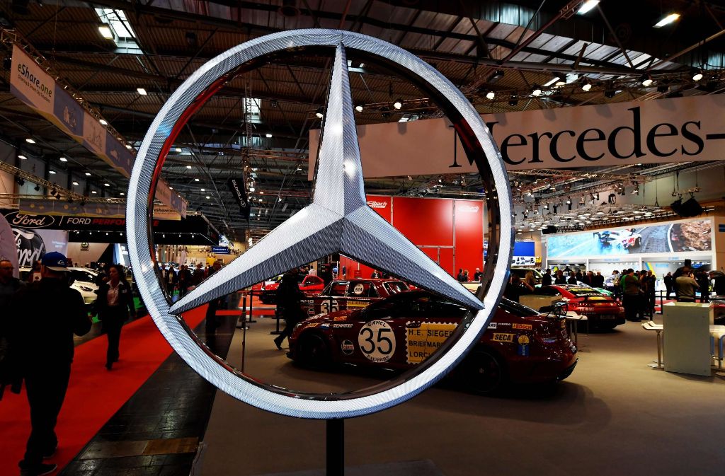 Der Ausstellungsstand von Mercedes.