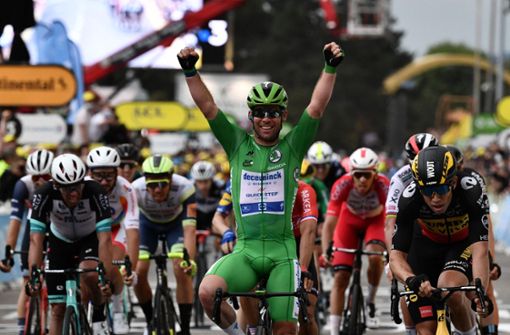 Mark Cavendish gewann 10. Etappe. Foto: AFP/PHILIPPE LOPEZ
