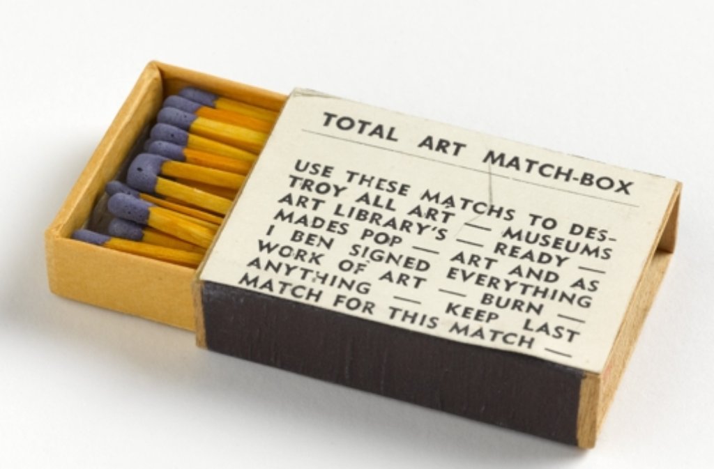 Provokation als Prinzip: Ben Vautiers Total Art Match-Box, 1965. Klicken Sie sich durch die Fotostrecke.
